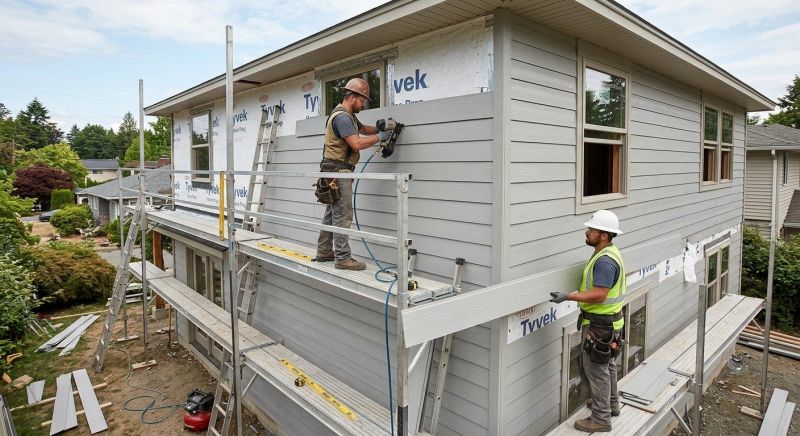 Cement Siding Installation