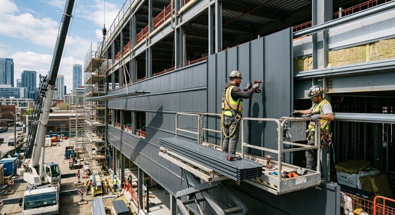 Steel Cladding Installation