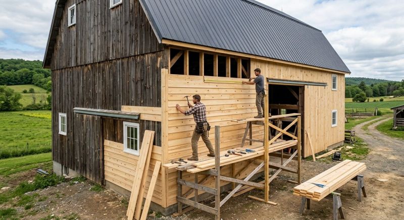 Barn Siding Installation in Wartrace, TN