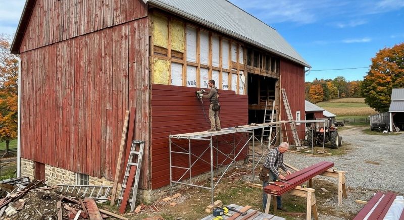 Barn Siding Replacement in Marshall County, TN