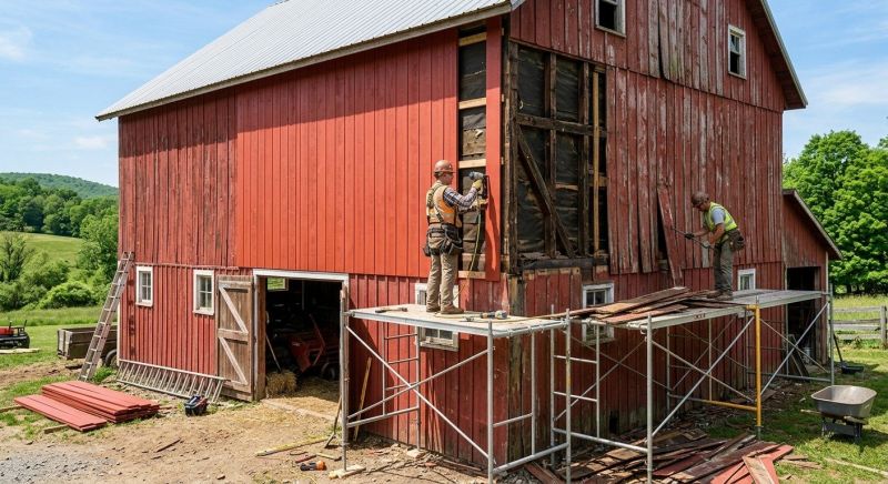 Barn Siding Replacement in Unionville, TN