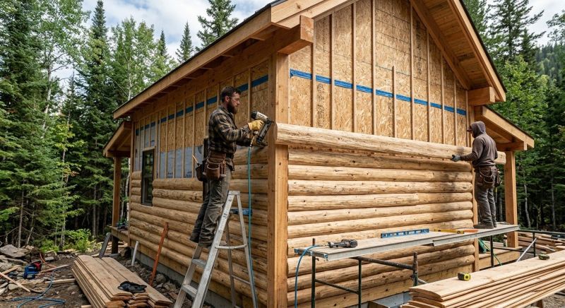Log Home Siding Installation in Shelbyville, TN