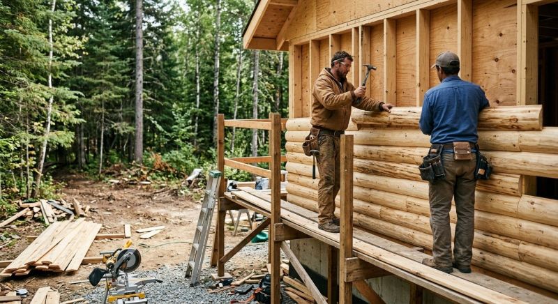 Log Siding Installation in Lincoln County, TN