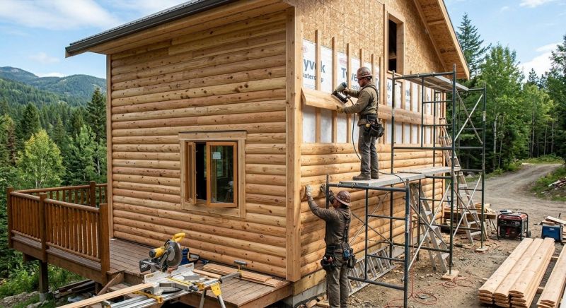 Log Siding Installation in Lynchburg, TN