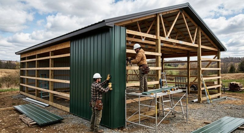 Metal Barn Siding Installation in Shelbyville, TN