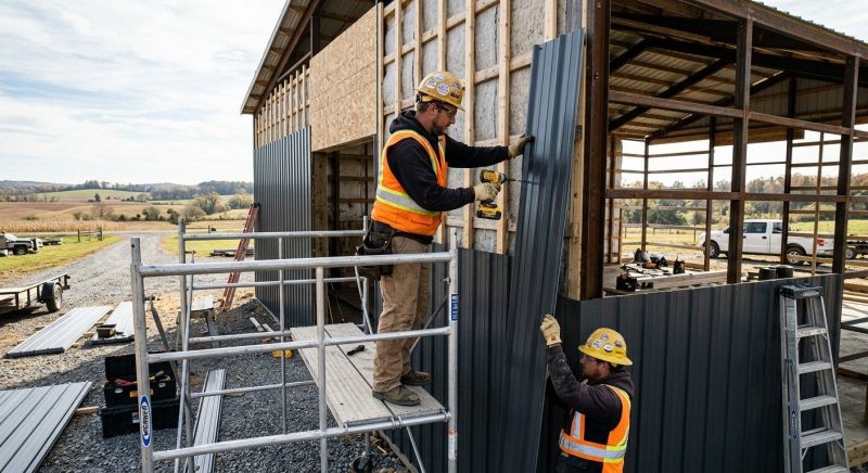 Metal Barn Siding Installation in Shelbyville, TN