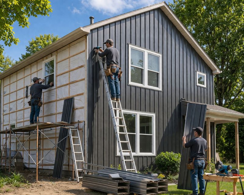 Metal Siding Installation in Marshall County, TN