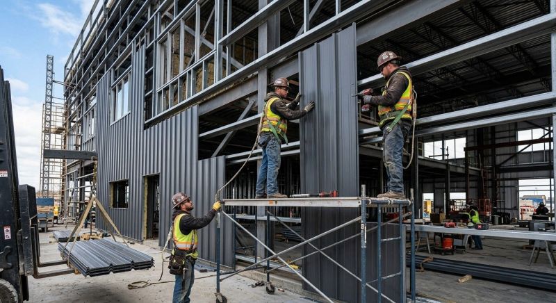 Steel Cladding Installation in Shelbyville, TN