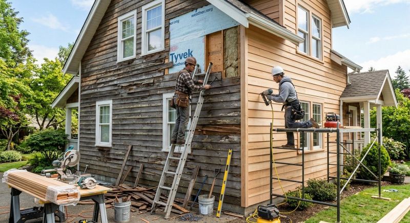 Wood Siding Installation in Chapel Hill, TN